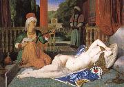 Jean-Auguste Dominique Ingres Odalisk with slave china oil painting reproduction